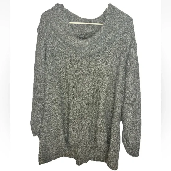 Avenue Womens Foldover Neck Pullover Sweater Top Plus Size 22/24 - Picture 1 of 3